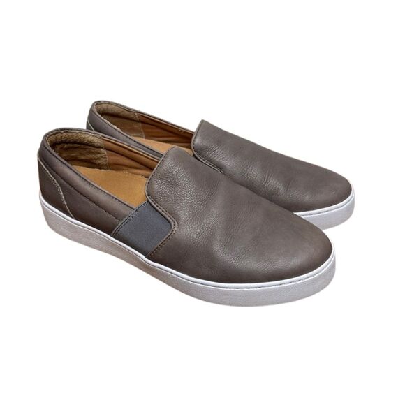 Vionic Demetra Slip-0n Women's 9 / EU 41 Charcoal Gray Leather Casual Sneaker - Picture 1 of 8